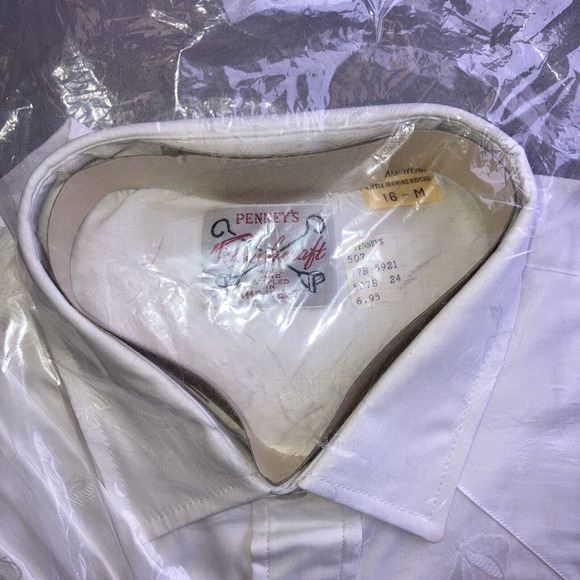 NEW Penney's Ranchcraft Western Pearl Snap Button Up Shirt Size 16 - M Floral - Picture 3 of 7